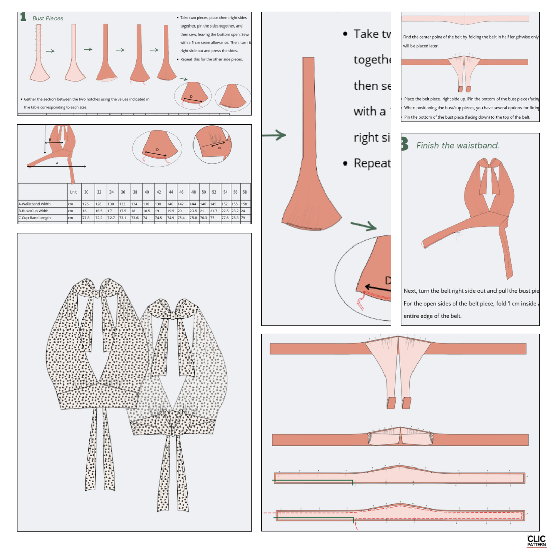 LUNA TOP-Digital PDF Sewing Pattern