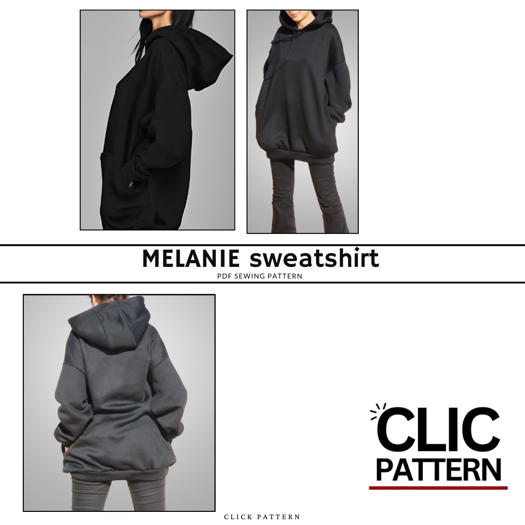MELANIE HOODIE-Digital PDF Sewing Pattern