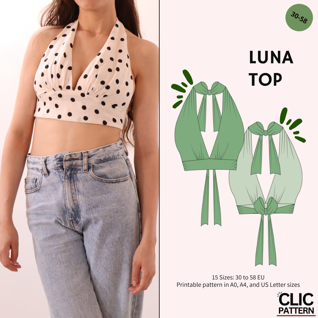 LUNA TOP-Digital PDF Sewing Pattern