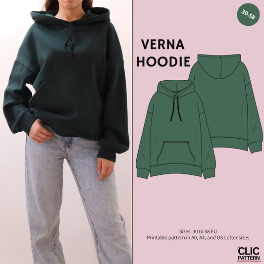 VERNA HOODIE-Digital PDF Sewing Pattern